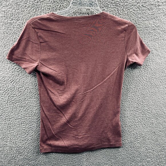 Eddie Bauer‎ Women Top Large Brownish Purple Short Sleeve Pullover Shirt - Picture 2 of 8